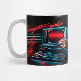 80s COMPUTER GIRL Mug